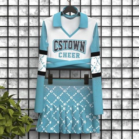 cheap green cheerleading clotheswhite5