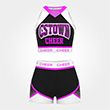 Power Surge wholesale blue black and white practice cheer uniforms