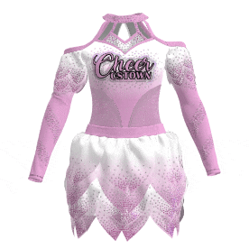 Floral Fusion all star pink cheer outfit